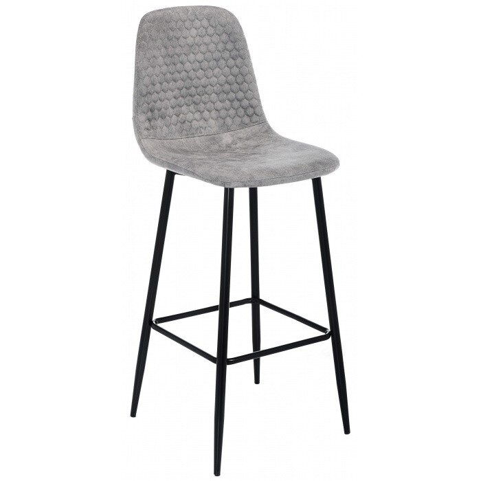 Барный стул Drop black / grey 