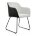 Стул на металлокаркасе Stef light grey / black 