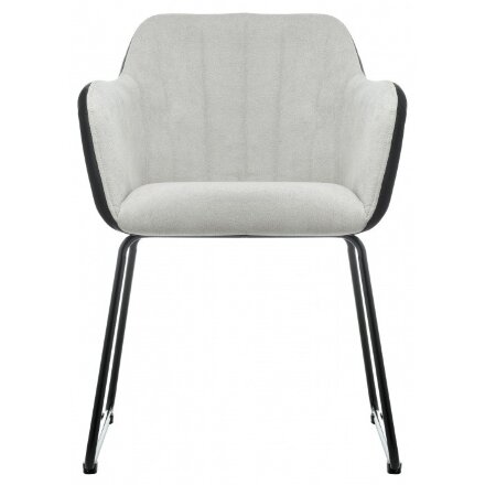 Стул на металлокаркасе Stef light grey / black 