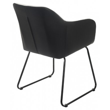 Стул на металлокаркасе Stef light grey / black 