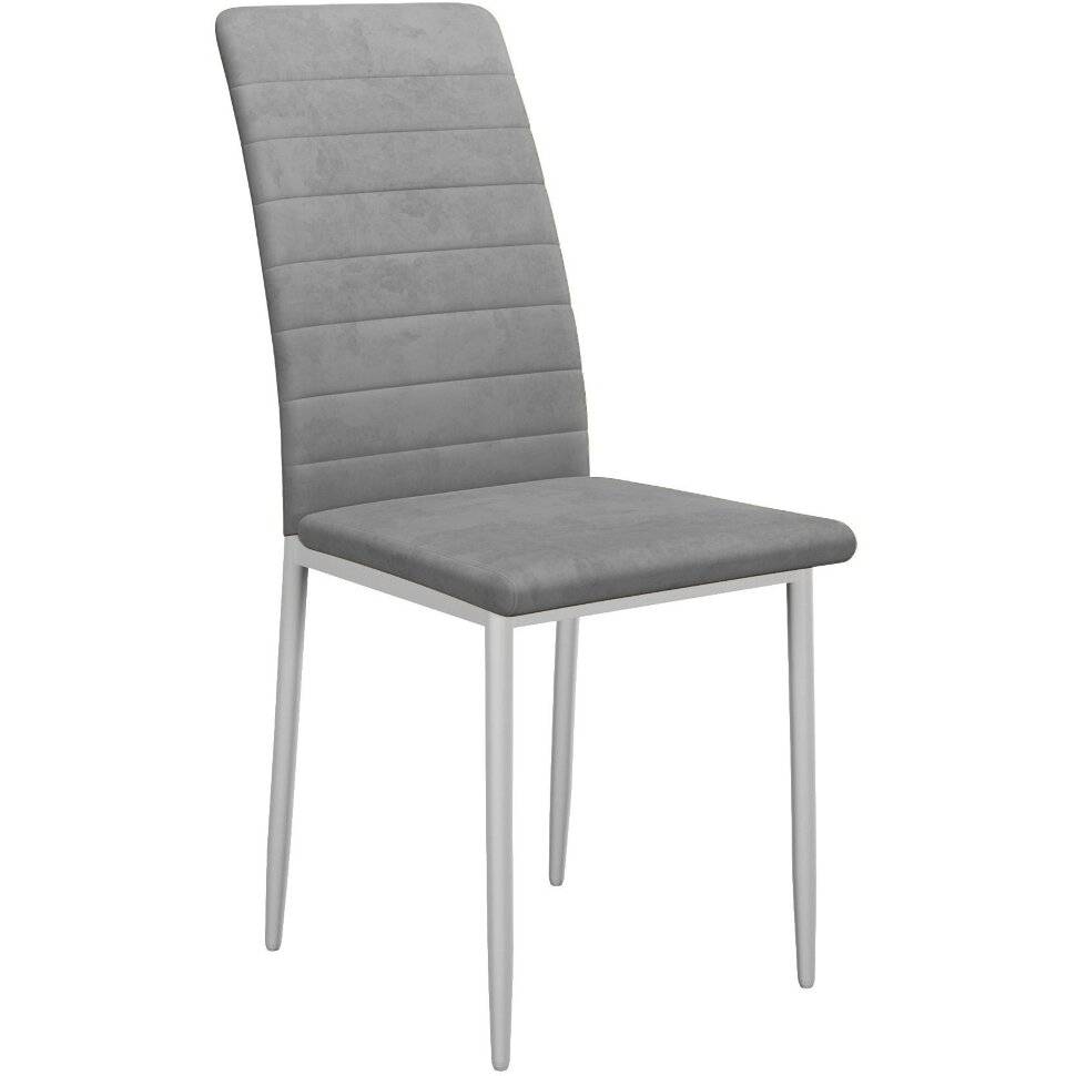 Стул DikLine ТЕКС каркас белый/ B22 GREY 