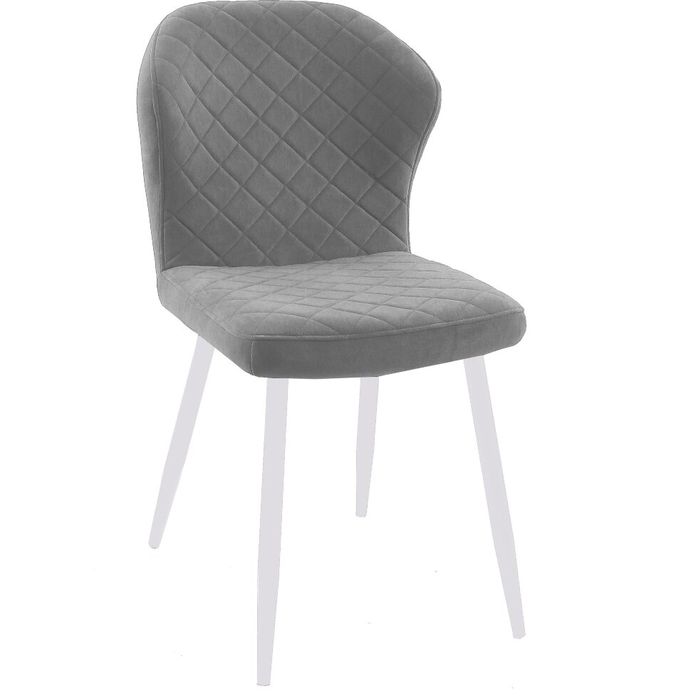 Стул DikLine 239М B22 GREY, ножки белые 